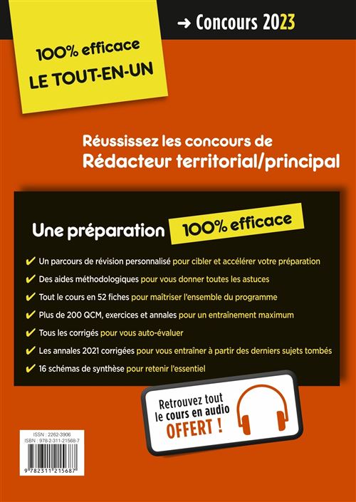 couverture de : R&eacute;dacteur territorial, r&eacute;dacteur principal