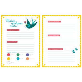 Les ateliers de Manon Bucciarelli - Mon carnet secret - coffret avec 8 mini feutres pailletés