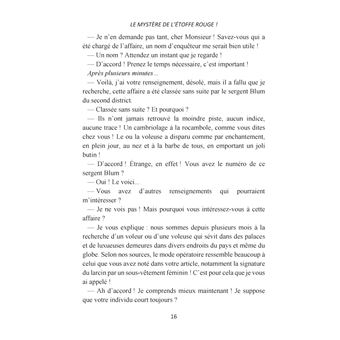 Le mystère de l'étoffe rouge !