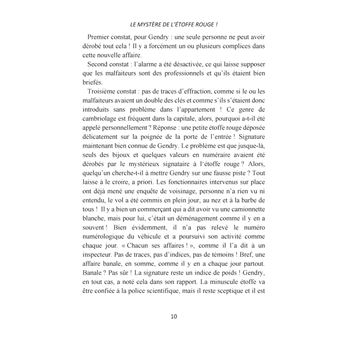 Le mystère de l'étoffe rouge !