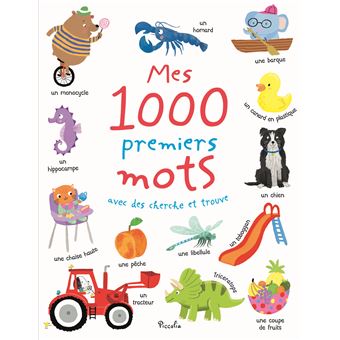 Mes 1000 premiers mots avec des cherche et trouve