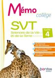 Mémo Collège SVT Cycle 4 2022 livret