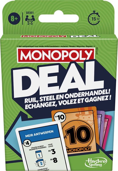 Jeux De Société Monopoly Deal Hasbro Gaming
