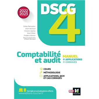 DSCG 4 - Comptabilité et audit - Manuel et applications - Millésime 2022-2023