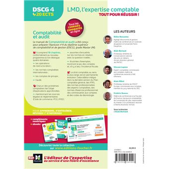 DSCG 4 - Comptabilité et audit - Manuel et applications - Millésime 2022-2023