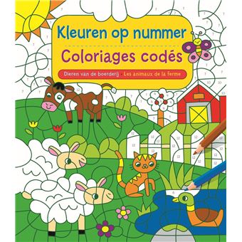 Coloriages codés - Les animaux de la ferme