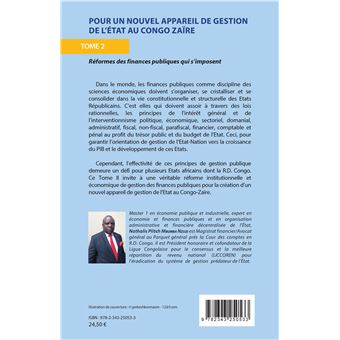 Pour un nouvel appareil de gestion de l'Etat au Congo Zaïre