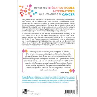 Apport des thérapeutiques alternatives dans le traitement du cancer