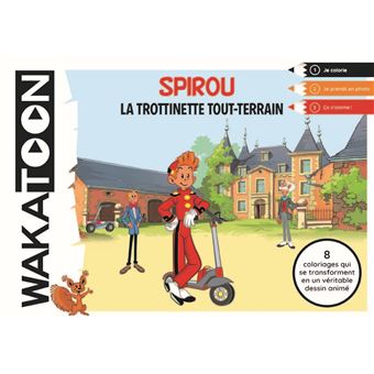 Wakatoon spirou et fantasio, la trottinette tout terrain