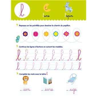 Toute ma maternelle - Mon cahier d'écriture : les lettres minuscules