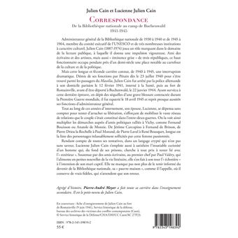 Julien Cain et Lucienne Julien Cain