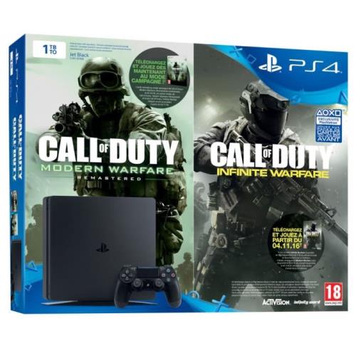 Console Sony PS4 1 To Slim Noir + Call of Duty Infinite Warfare Edition Legacy