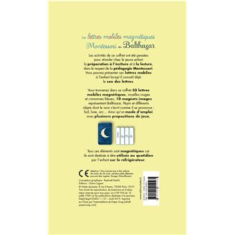 Coffret Les lettres mobiles magnétiques Montessori de Balthazar