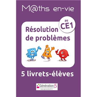 Maths en-vie Jeu de 5 livrets