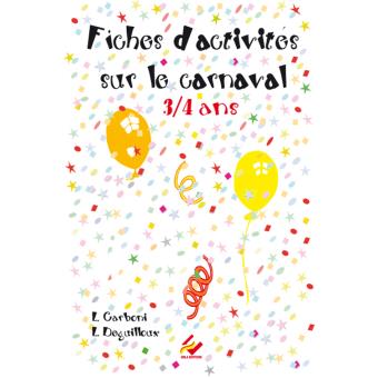Fiches d'activités sur le carnaval, 3-4 ans