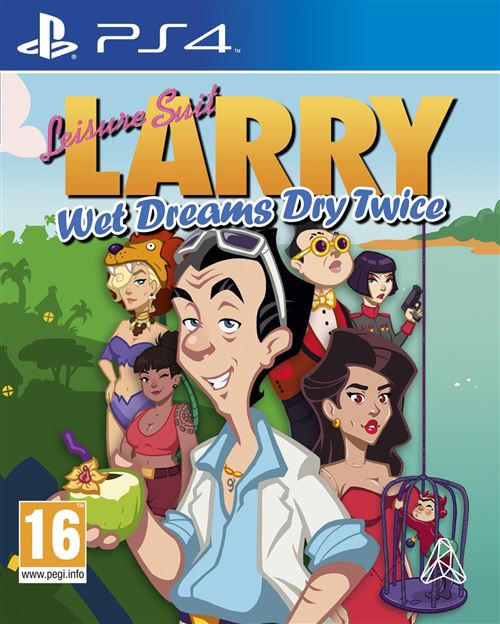Pochette avant du jeu Leisure Suit Larry - Wet Dreams Dry Twice PS4