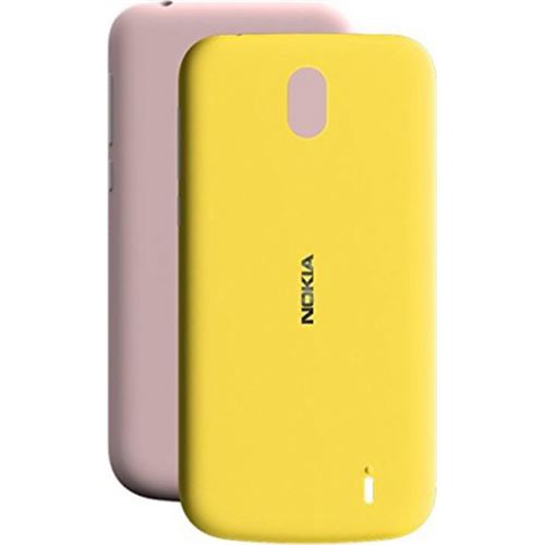 Nokia 1 Duo X-Press On Cover Pink & Yellow
