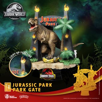 Figurine Jurassic Park T-Rex aux portes du parc