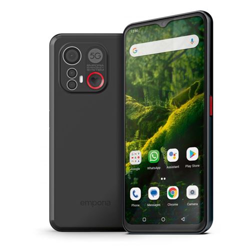 Smartphone Emporia ME.6 5G Nano SIM 128 Go 6.6 Noir