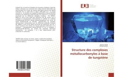 Structure des complexes metallocarbonyles a base de tungsten