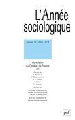 Annee sociologique 2022, vol. 72(2)