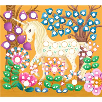 Strass et mosaiques licornes - mini boîte avec accessoires