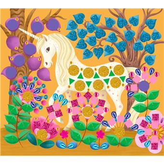 Strass et mosaiques licornes - mini boîte avec accessoires