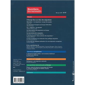 L'Europe face au choc des migrations