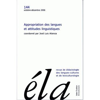 Études de linguistique appliquée - N°4/2006