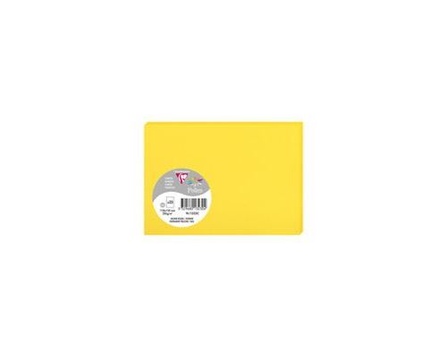Etui de 25 cartes - POLLEN - 210g - 110mm x 155 mm - Jaune Soleil