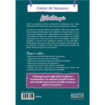 Lithothérapie - Cahier de vacances