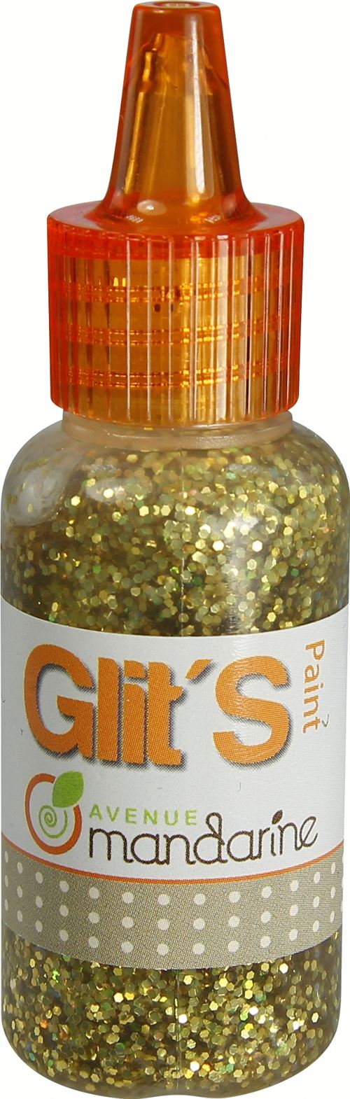 Tube de gel pailleté Avenue Mandarine Glit’s Paint 20 ml Or