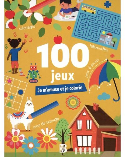 100 jeux mini- Je m'amuse et je colorie -  Collectif - Poche