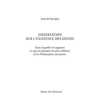 Dissertation sur l'existence des génies