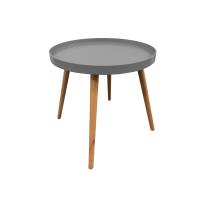 Atmosphera Kids Table Enfant Douceur - Diamètre 60 Cm, Gris - Gain De Place & Design Enfant