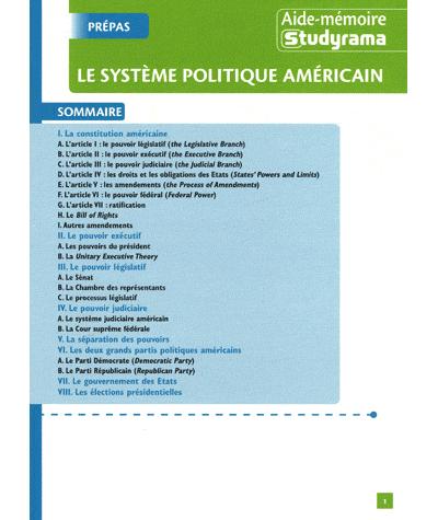 Le système politique américain