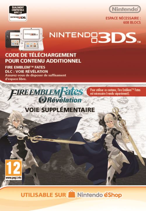 Code de téléchargement Fire Emblem Fates Révélation Nintendo 3DS