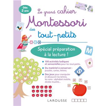 Mon grand cahier Montessori des tout-petits Spécial préparation à la lecture