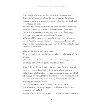 Absurd meaning of life (without whiskey)