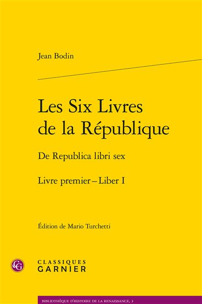 Les six livres de la République