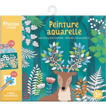 Ma pochette d'artiste - peinture aquarelle - forêt enchantée