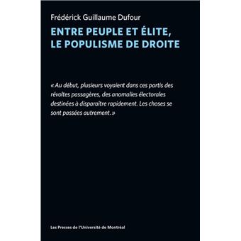 Entre peuple et élite, le populisme de droite