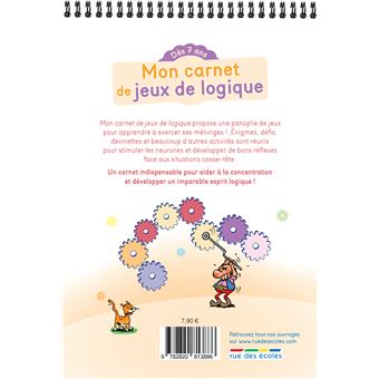 Mon carnet de jeux de logique
