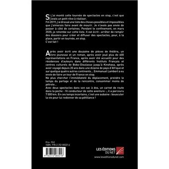 Tournée de spectacles en stop