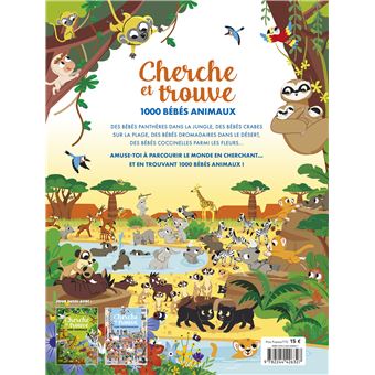 Cherche et trouve 1000 bébés animaux