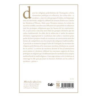 Les Cultes à mystères dans l'Empire romain