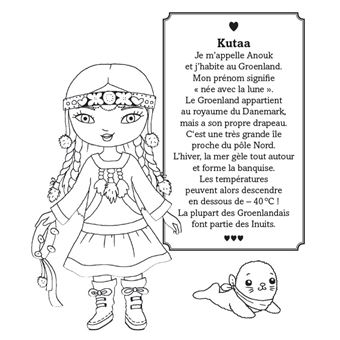 Minimiki - Ma pochette cartes à gratter et à colorier - Anouk au Groënland