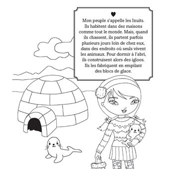 Minimiki - Ma pochette cartes à gratter et à colorier - Anouk au Groënland