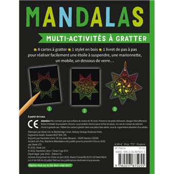 Multi-activités à gratter - Mandalas