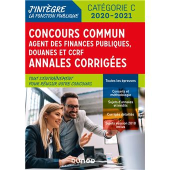 Concours Commun Agent des Finances Publiques Douanes et CCRF - Annales corrigées - Concours 2019/20